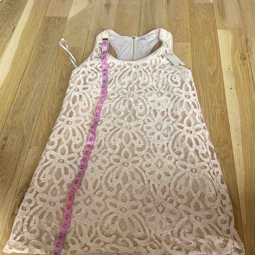 Ali Ro beige dress lace overlay - Picture 4 of 7